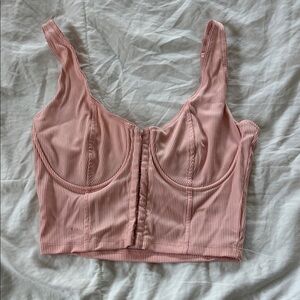 Forever 21 Blush Ribbed Bralette